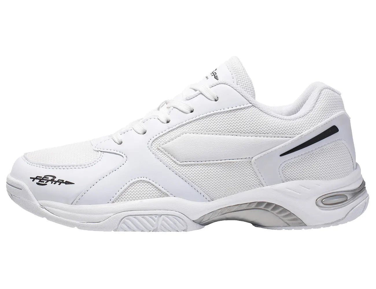 Men's High Arch Firm Support All-In-One White Walking Shoes.