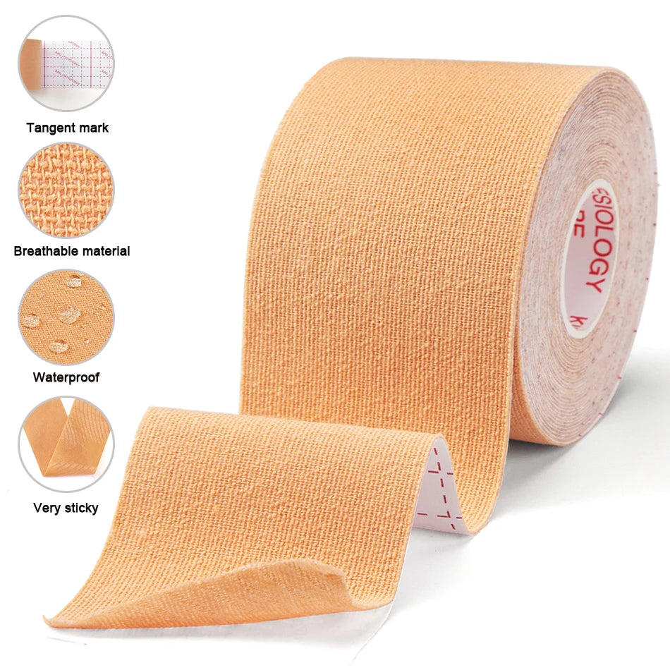 5 Size Kinesiology Tape Athletic Recovery Self Adherent
