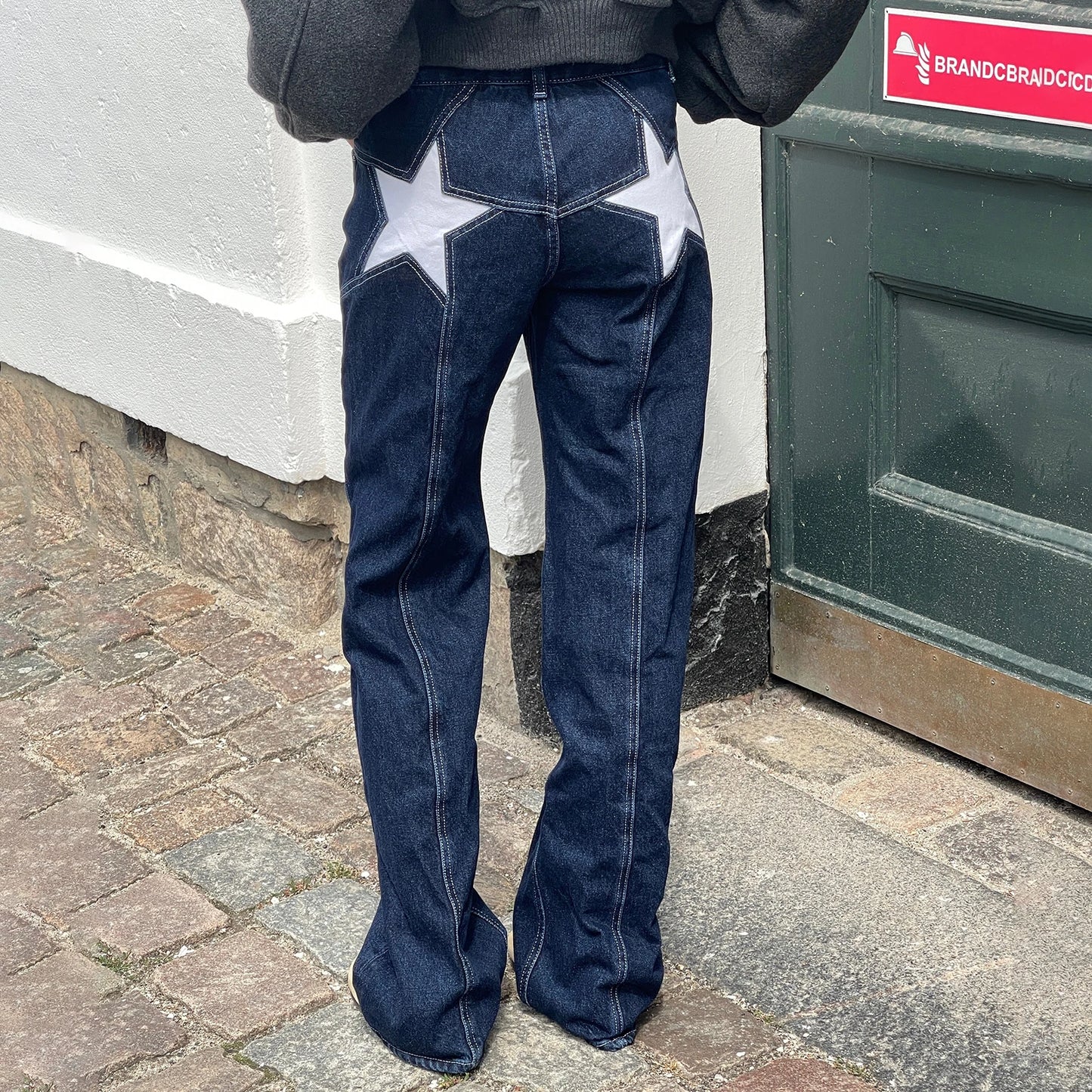 Starlit Y2K Aesthetic Jeans - Vintage Wash