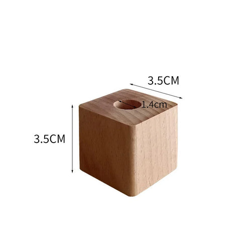1pc Walnut Wood Pen Holder Pen Container For Desk Stationery Storage