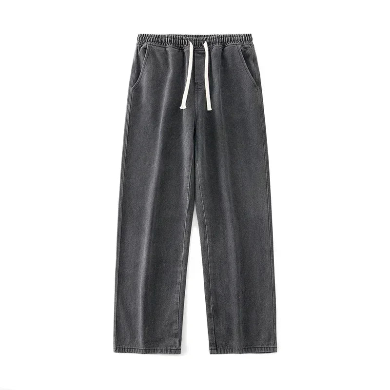 2024 New Streetwear Loose Jeans Men Korean Style Fashion Loose