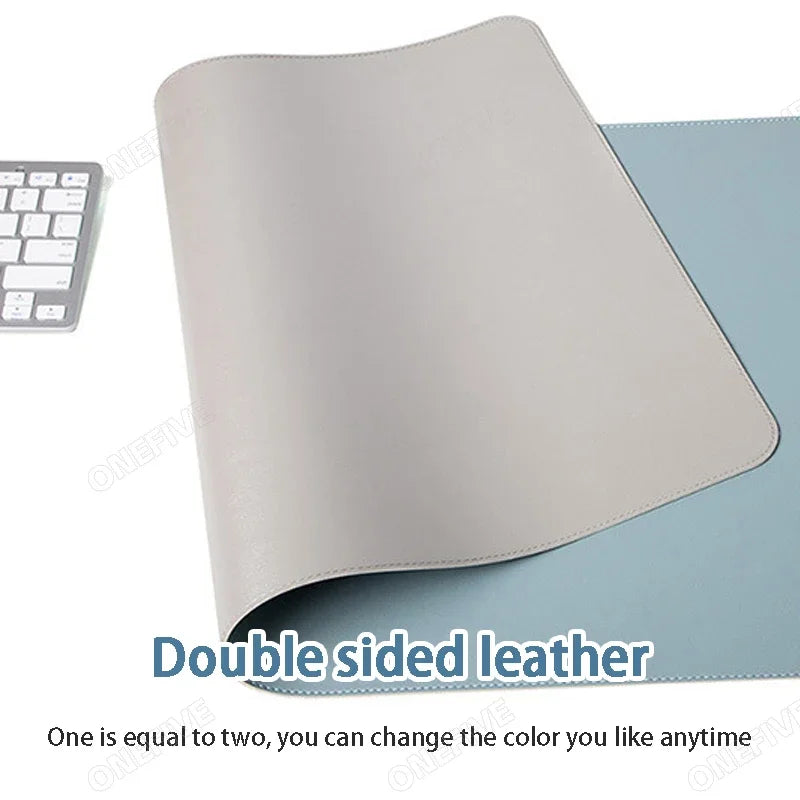 Mouse Pad Large Size Office Desk Protector Mat PU Leather Waterproof