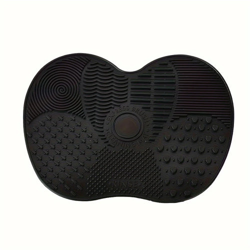 Silicone Apple Shaped Makeup Brush Cleaning Pad - Puff Cleaning Tool