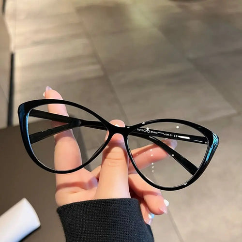 Y2K Retro Oval Frame Glasses Women Female Sweet Cool Eyewear Trend