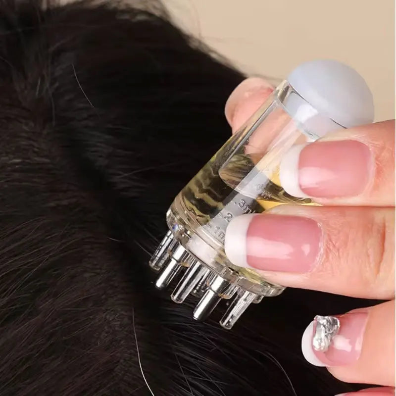 【Hot sales】Scalp Applicator Head Essential Oil Ball Massage Comb 1ml