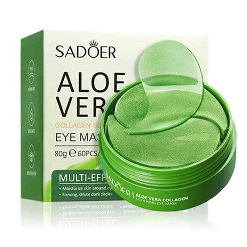 60pcs SAODER Aloe Vera Collagen Eye Mask Anti Dark Circles Eyes Bags