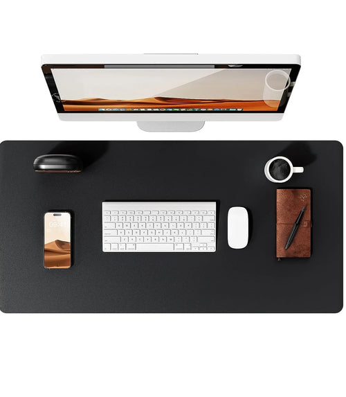 Large Mouse Pad,Office Desk Mat, Leather Desk Pad Protector, Non-Slip
