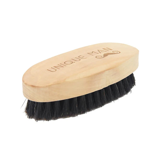 Wooden Hair Beard Brush For Men Natural Wood Comb Boar Bristle