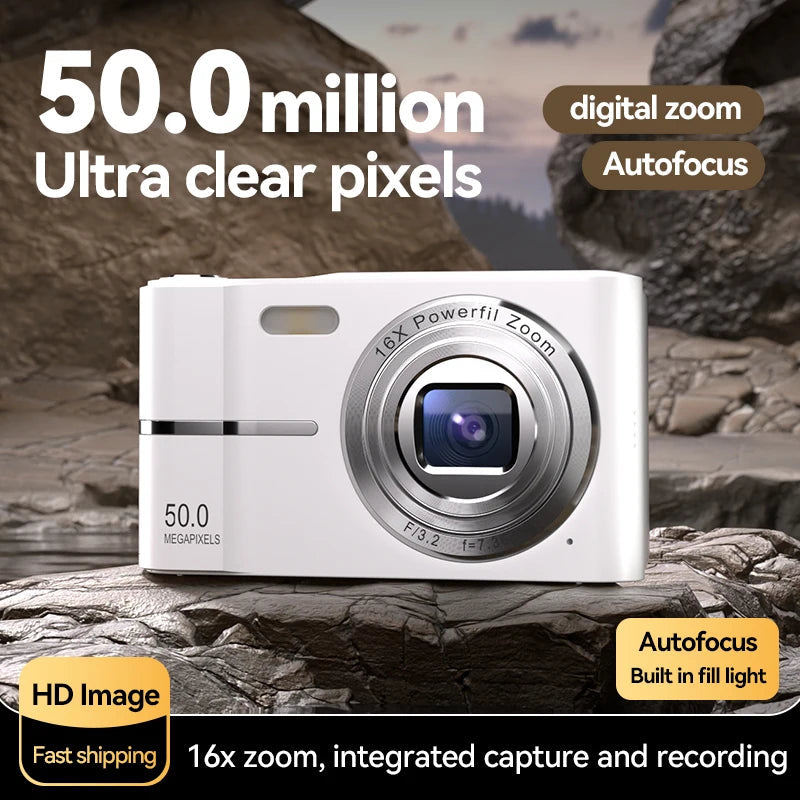 50MP Digital Camera 1080P HD Small Portable CMOS Student Party Mini
