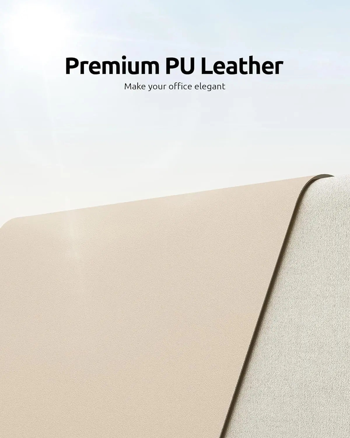 Large Mouse Pad,Office Desk Mat, Leather Desk Pad Protector, Non-Slip