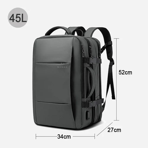 Travel Backpack Men Business Backpack School Expandable USB Bag