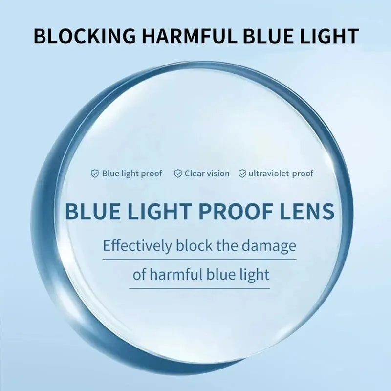 Blue Light Blocking Reading Glasses Men Women Ultralight TR90 Titanium