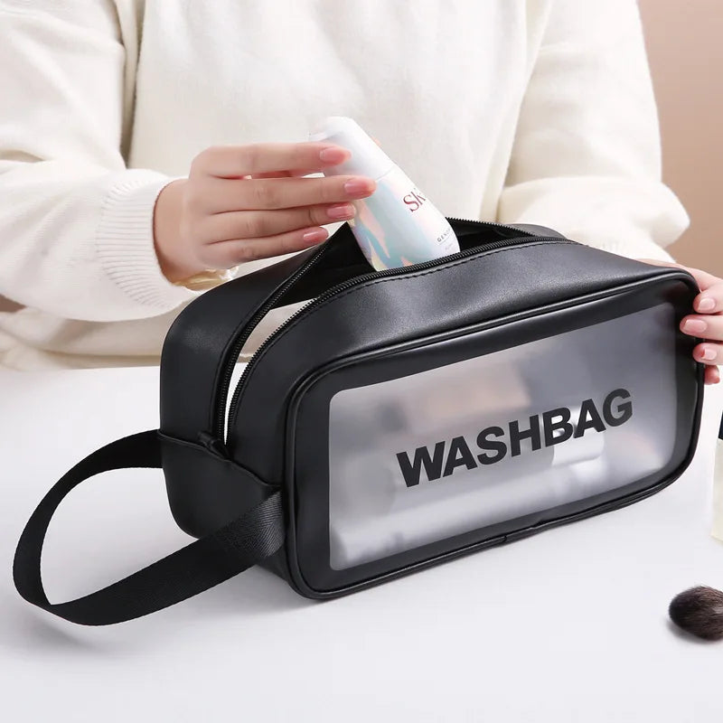 Portable Cosmetic Waterproof Bag Large Capacity Dust Proof Make Up