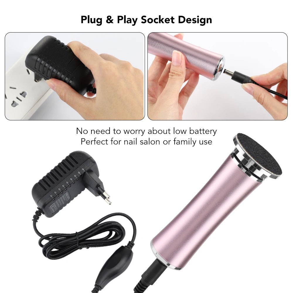 Electric File For Feet Pedicure Machine Dead Skin Remover Callus Foot