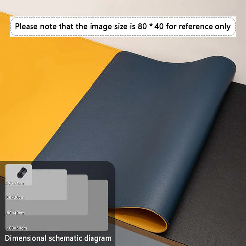 Mouse Pad Large Size Office Desk Protector Mat PU Leather Waterproof