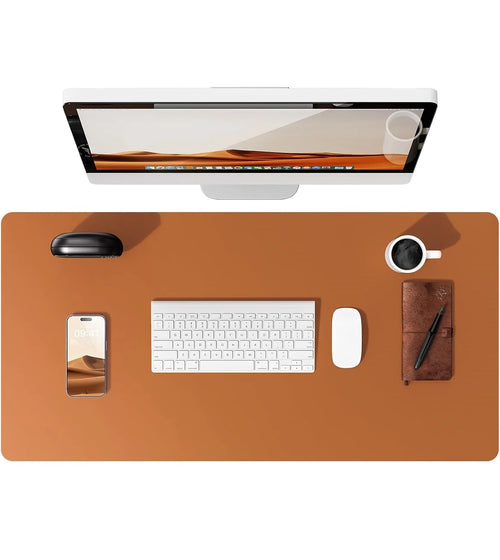 Large Mouse Pad,Office Desk Mat, Leather Desk Pad Protector, Non-Slip