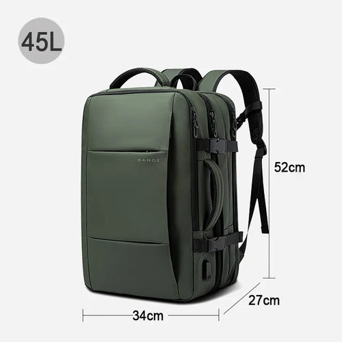 Travel Backpack Men Business Backpack School Expandable USB Bag