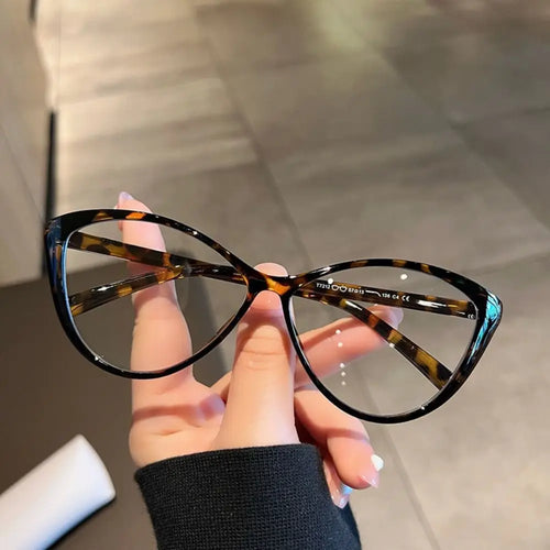 Y2K Retro Oval Frame Glasses Women Female Sweet Cool Eyewear Trend