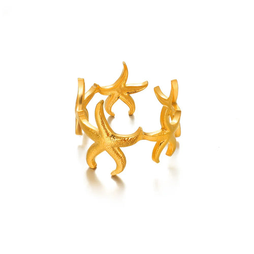 Elegant Stainless Steel Boho Bloom &Shine Ring Collection