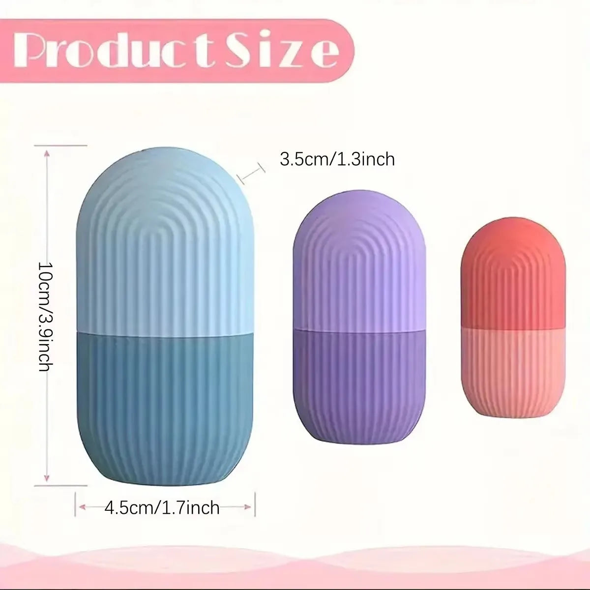 1pc Professional Ice Face Roller - Comforting Ice Cube Tray for Clear