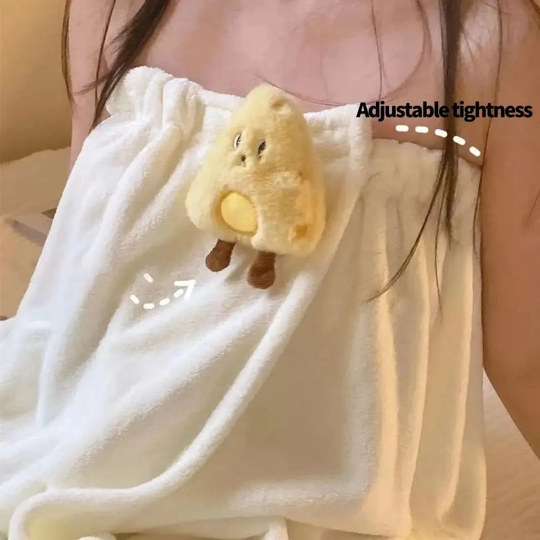 Cartoon Bath Skirt Household Non-Linting Large Towel Absorbent
