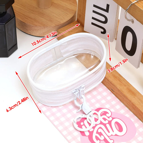 Portable Mini Clear Zipper Storage Bag Multifunctional Storage Bag