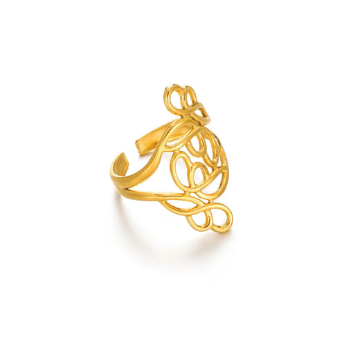 Elegant Stainless Steel Boho Bloom &Shine Ring Collection