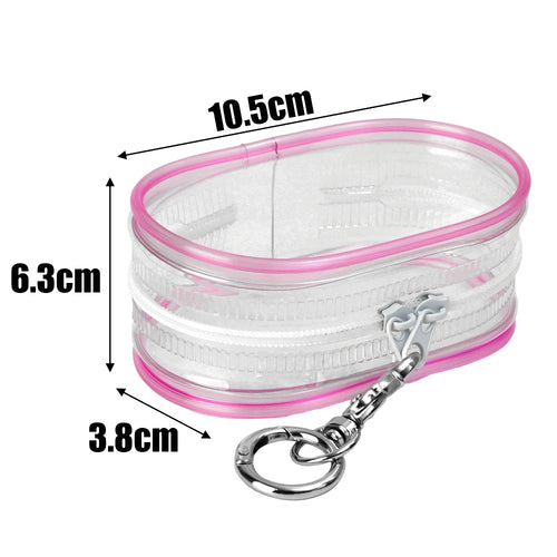 Portable Mini Clear Zipper Storage Bag Multifunctional Storage Bag