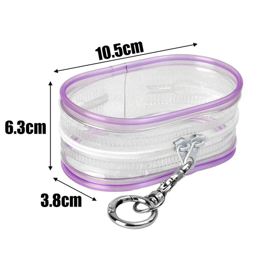 Portable Mini Clear Zipper Storage Bag Multifunctional Storage Bag