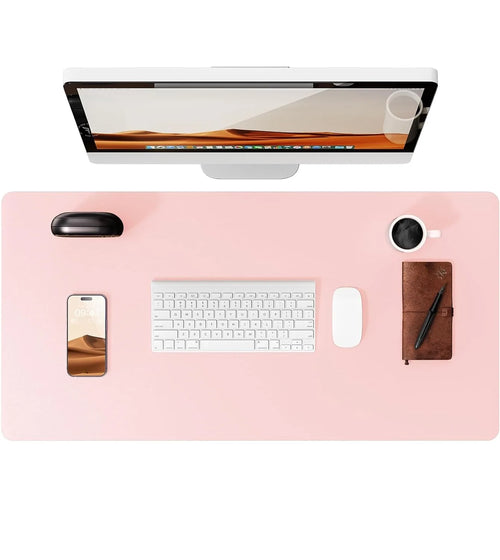 Large Mouse Pad,Office Desk Mat, Leather Desk Pad Protector, Non-Slip