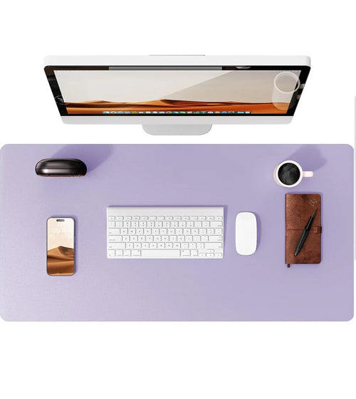 Large Mouse Pad,Office Desk Mat, Leather Desk Pad Protector, Non-Slip