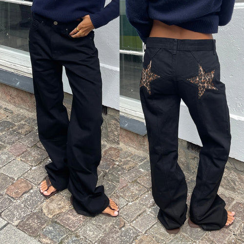 Starlit Y2K Aesthetic Jeans - Vintage Wash