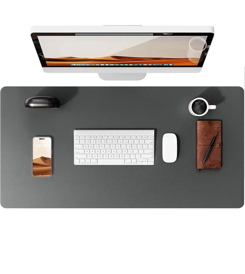 Large Mouse Pad,Office Desk Mat, Leather Desk Pad Protector, Non-Slip