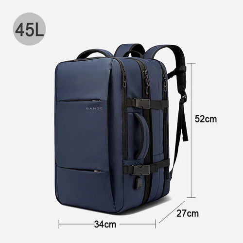 Travel Backpack Men Business Backpack School Expandable USB Bag