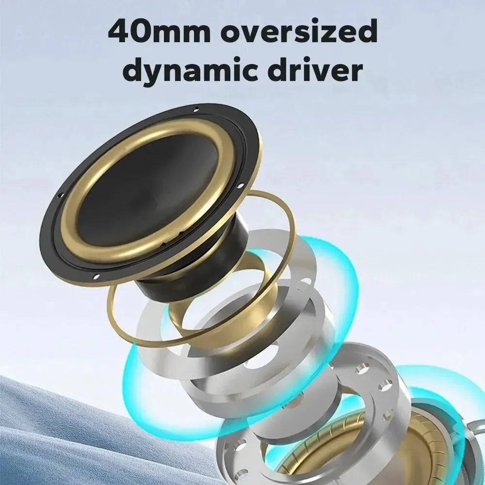 Headphone Wireless Bluetooth Headset With Mic Noise Cancelling