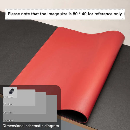 Mouse Pad Large Size Office Desk Protector Mat PU Leather Waterproof