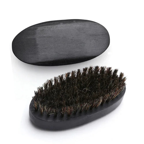 Wooden Hair Beard Brush For Men Natural Wood Comb Boar Bristle