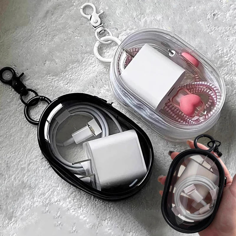 Portable Mini Clear Zipper Storage Bag Multifunctional Storage Bag