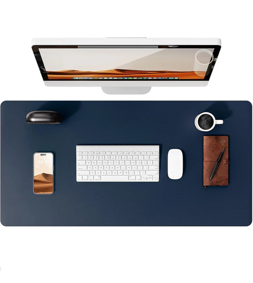 Large Mouse Pad,Office Desk Mat, Leather Desk Pad Protector, Non-Slip