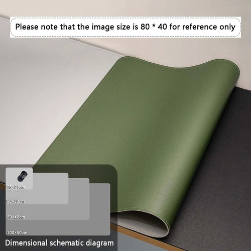 Mouse Pad Large Size Office Desk Protector Mat PU Leather Waterproof