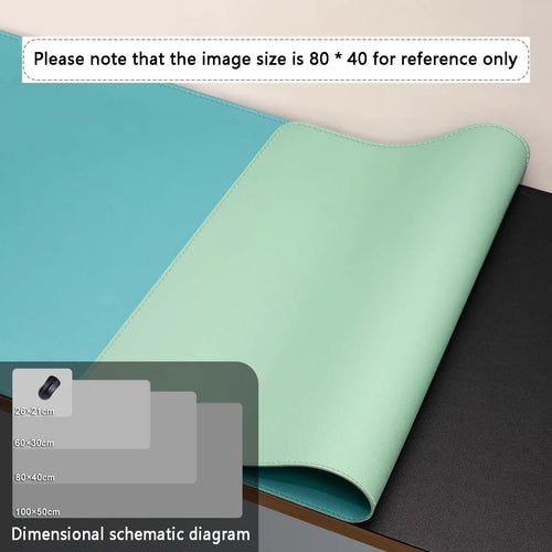 Mouse Pad Large Size Office Desk Protector Mat PU Leather Waterproof