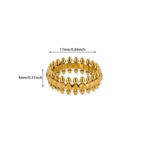 Elegant Stainless Steel Boho Bloom &Shine Ring Collection