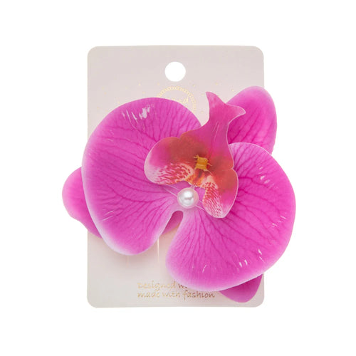 Artificial Orchid Flower Hair Clips for Woman