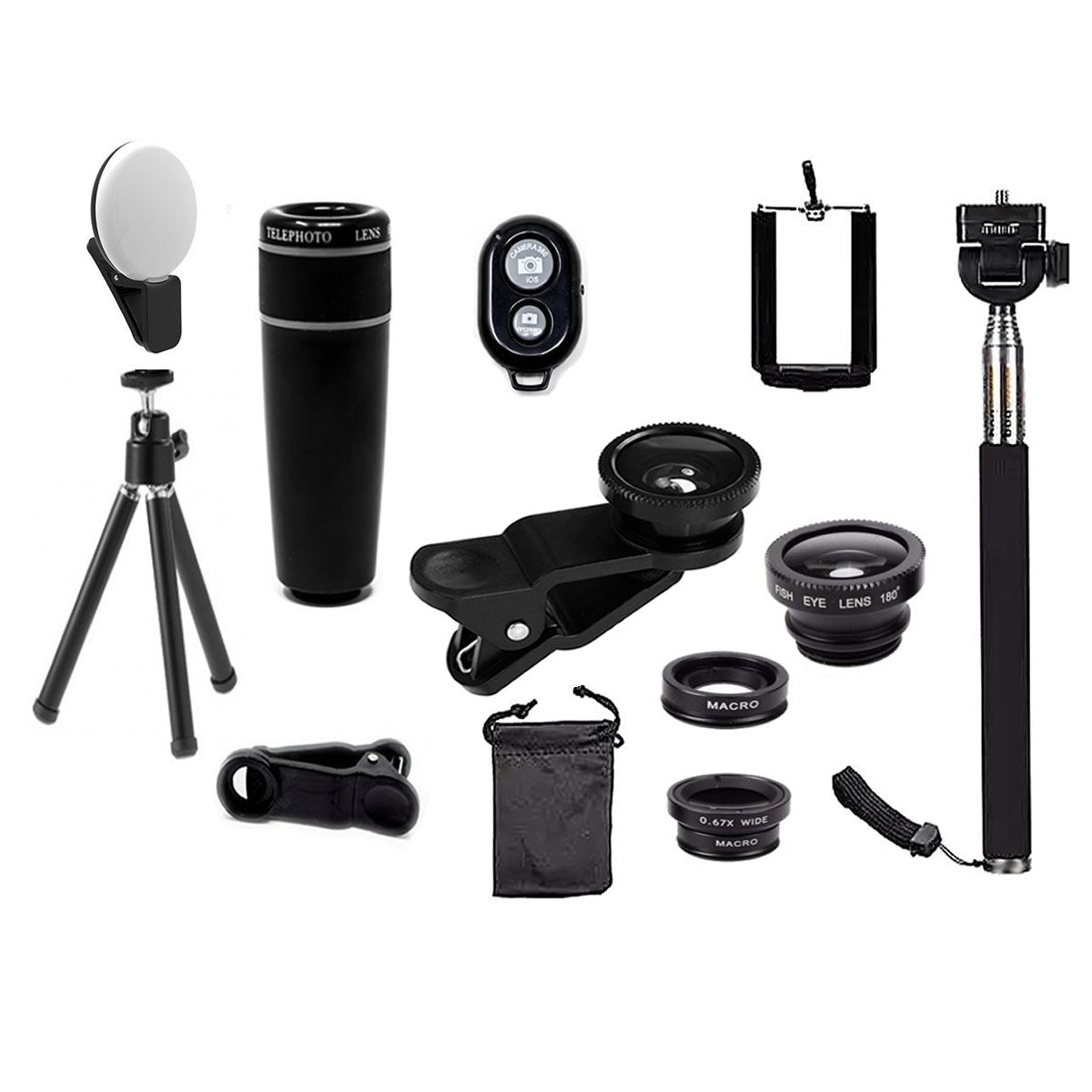 Pro-Series 11-in-1 Smartphone Lens kit Wide, Macro, Telephoto & More