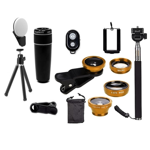 Pro-Series 11-in-1 Smartphone Lens kit Wide, Macro, Telephoto & More