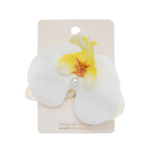 Artificial Orchid Flower Hair Clips for Woman