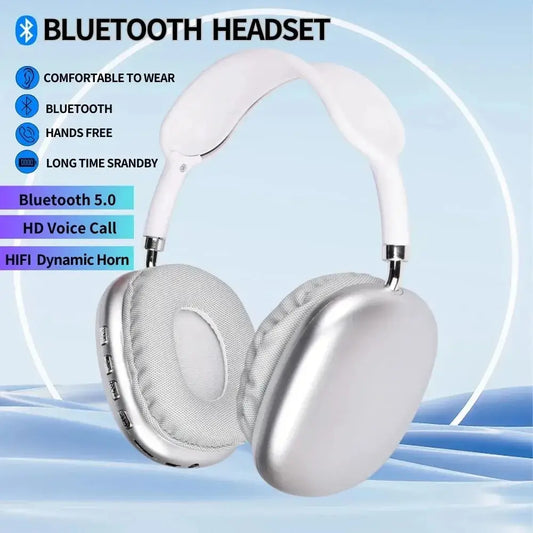 Headphone Wireless Bluetooth Headset With Mic Noise Cancelling