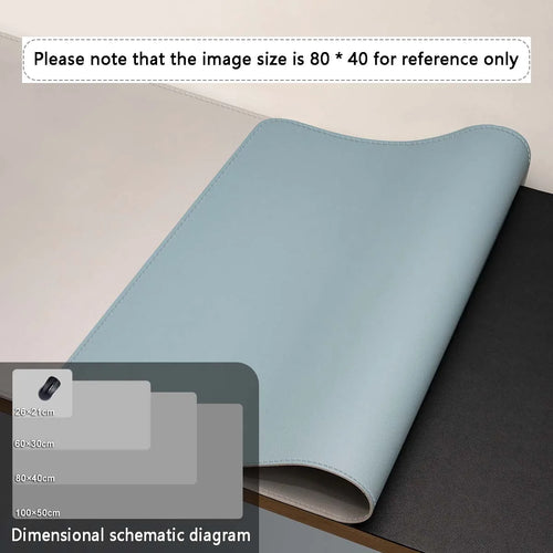 Mouse Pad Large Size Office Desk Protector Mat PU Leather Waterproof