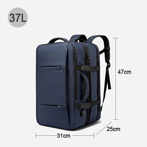 Travel Backpack Men Business Backpack School Expandable USB Bag