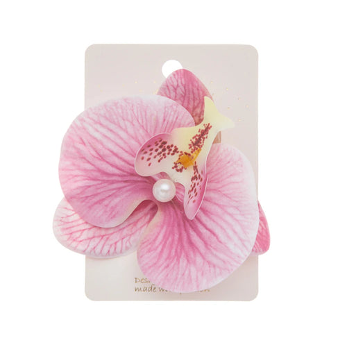 Artificial Orchid Flower Hair Clips for Woman